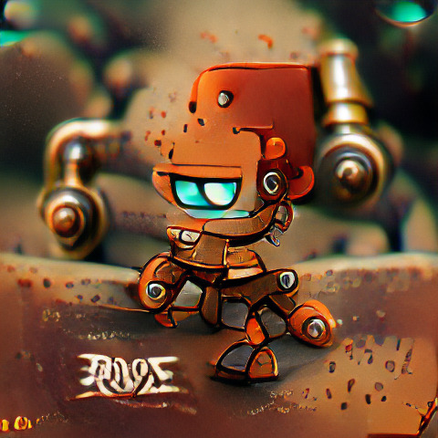 Brave little Rusty Roboz after 500 iterations