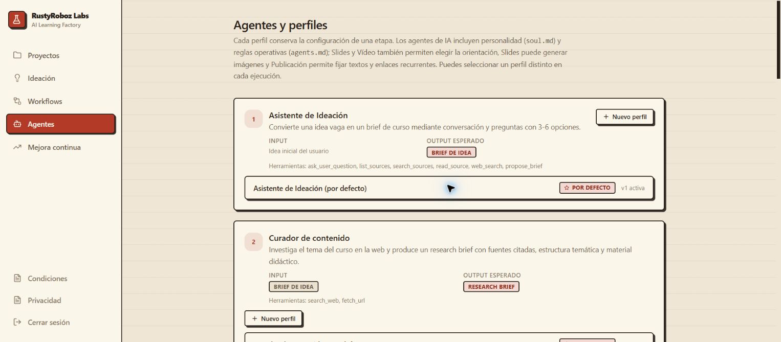 Agent catalog with input and output contracts