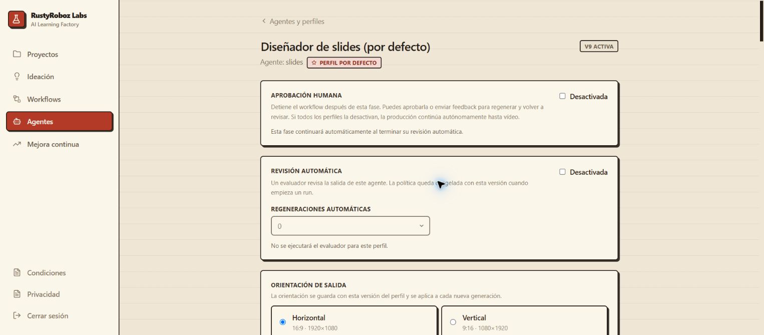 Versioned profile for the Slides agent