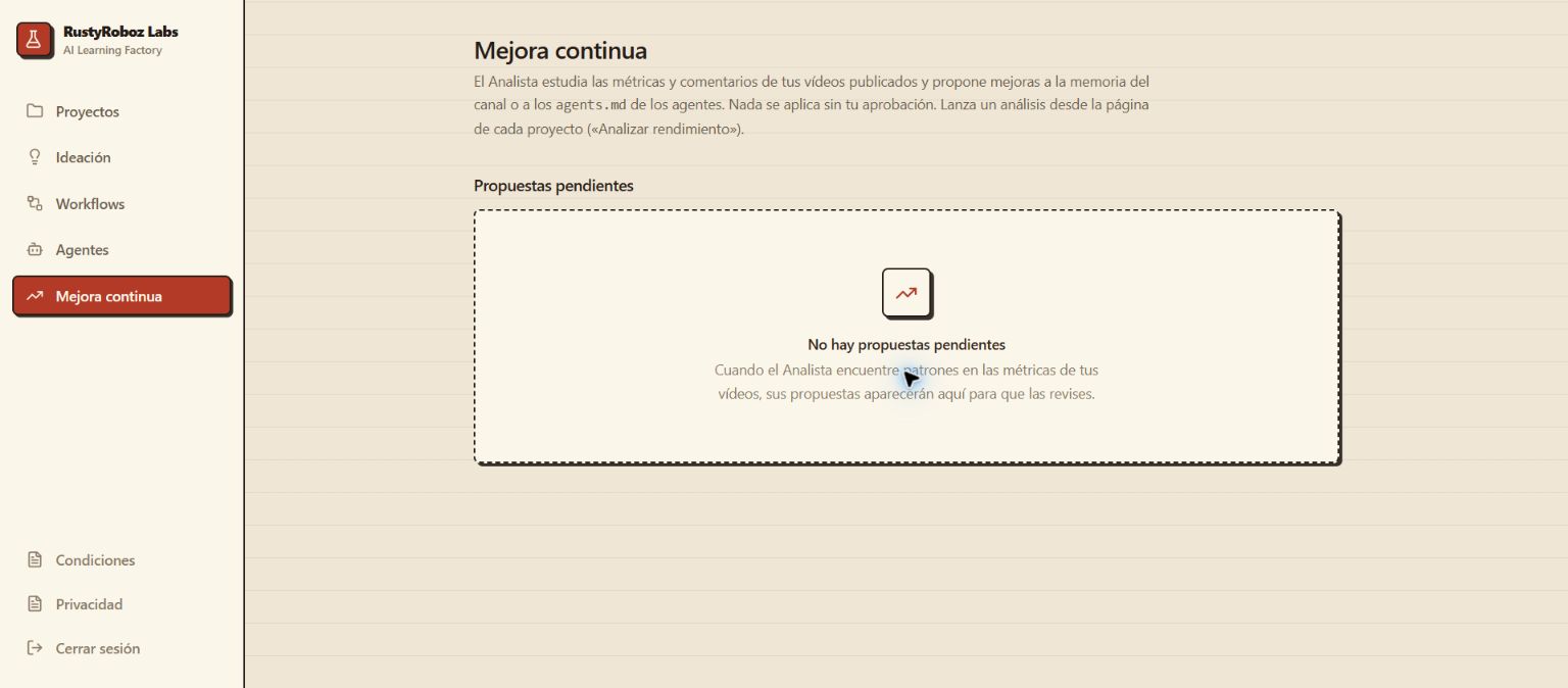 Continuous improvement proposal inbox