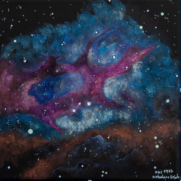 NGC 1977 Corredor, original artwork by JuliaArt