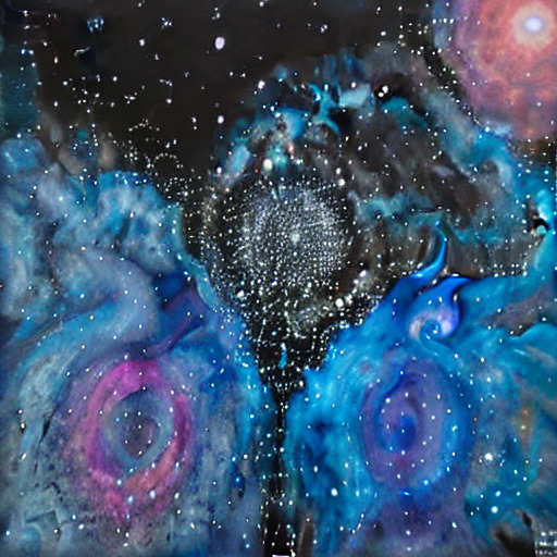 AI-generated cosmos in the style of JuliaArt