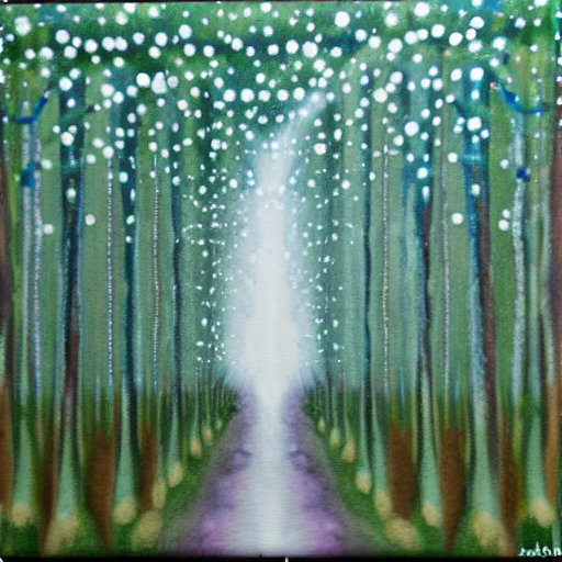 AI-generated forest in the style of JuliaArt